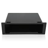 Vvikizy Aufbewahrungstasche für Autoradio dash radio storage box 1 DIN, Armaturenbrett-Organizer, Schwarz dash radio storage box Parkeerschijven