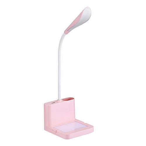 Lampa biurkowa Led ładowana na usb naciśnij lampa stołowa do nauki czytania książek praca w biurze dzieci lampka nocna różowa dioda LED;