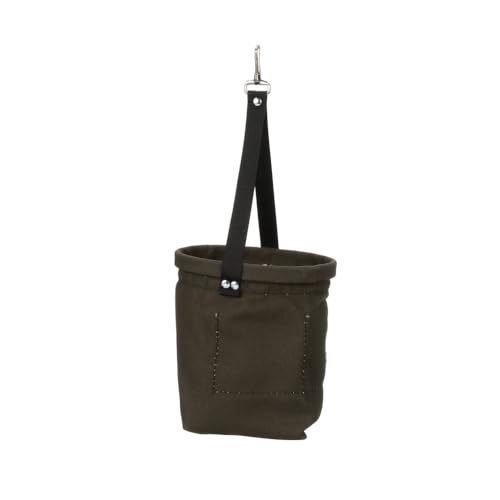 Klein Tools 5143 Canvas Tapered-Bottom Bag with Two Interior Pockets and a Sn...