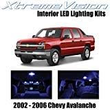 XtremeVision LED interior para Chevy Avalanche 2002-2006 (16 piezas) kit de LED interior azul + herramienta de instalación