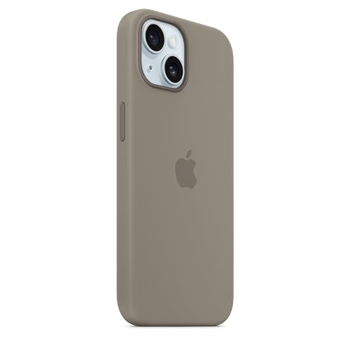 Apple Coque en Silicone avec MagSafe pour iPhone 15 - Argile ​​​​​​​