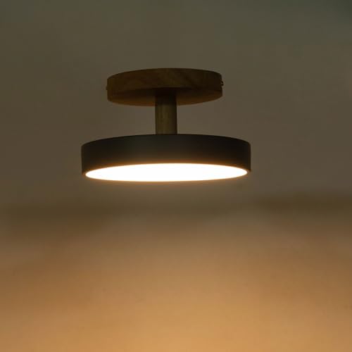 Linanty Lámpara de techo 3 colores – 3000 K / 4500 K / 6000 K – Lámpara de techo LED de 18 cm para cocina, baño, dormitorio, pasillo