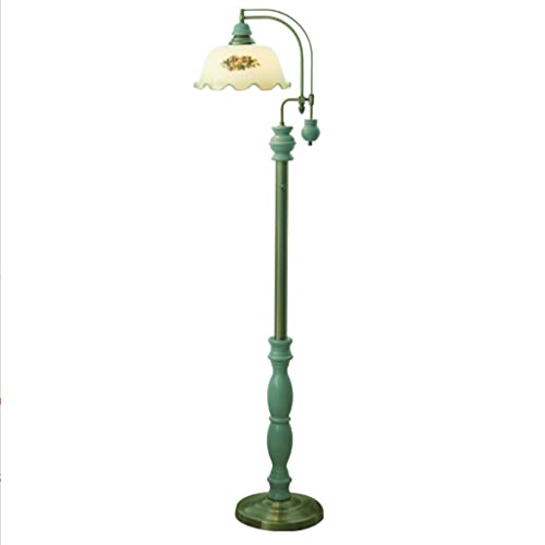Lámpara de pie para dormitorio HJLJKG de estilo pastoral y nostalgia rústica