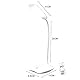 Retoo Schreibtischlampe LED mit Touch Dimmbare mit 3 Helligkeits, Schreibtischleuchte mit flexiblem Schwanenhals Büro Tischlampe, Tageslichtlampe, Nachttischlampe für Lesen, Arbeiten, Lernen, Weiß