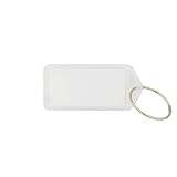 mehrere Farben zur Auswahl Schlüsselanhänger mit S-Haken und Beschriftungsfeld - 55x22mm - mehrere Farben zur Auswahl - einzeln oder im 10er Pack