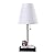 JJDQB Classic Table Lamp for Bedside and Desk: Portable Nightstand Lamp with USB-C&A Charging. Dog Decor Gift for Mom, Suitable for Bedroom, Living Room, Office, Dorm, and Nursery Lighting 23086