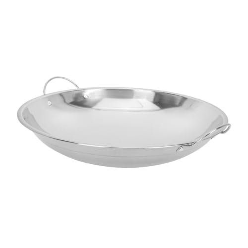 TIDTALEO Sartén Inoxidable Pequeña Olla Caliente Utensilios de Cocina Doble Oreja para Estufas de Gas y Alcohol Portátil y Conveniente