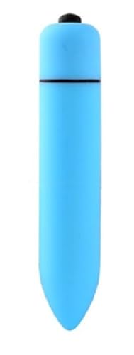 Mini Vibrador Silencioso, 10 Modos de Vibración, Resistente al Agua, Portátil (AZUL)