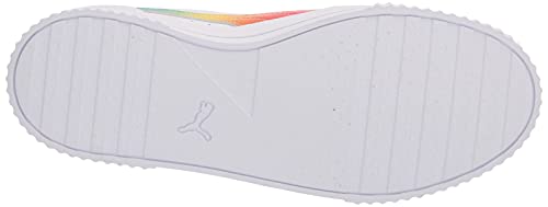 Image of PUMA Women's Carina Sneaker, White White Silver, 8