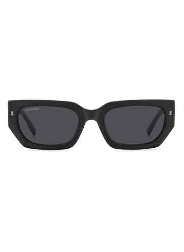 DSQUARED Men's Sunglasses GREY Lens MATTE BLACK Frame color, MATTE BLACK, 53MM, Matte Black, 53MM
