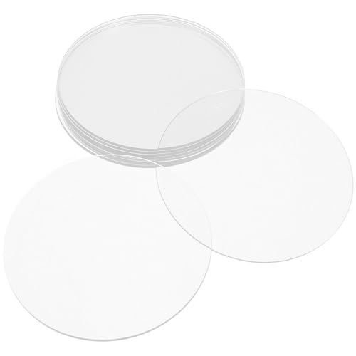 VINTORKY Discos Acrílicos Acrílico Grueso Redondos Transparentes 10 para Manualidades Recortables y Perfectos para Decorar y Exhibir Proyectos DIY
