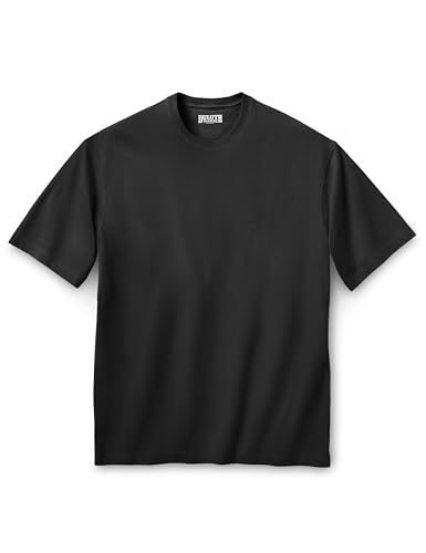 Duluth Trading Co. Men's Longtail T Relaxed Fit Short Sleeve T-Shirt, Extra Long Heavyweight Cotton Jersey, Black, XLG
