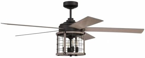 Ventilador de Techo 56" Con Luz LED y Control Remoto 120V miniatura 6