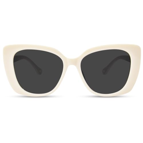 OPTOFENDY Oversized Cat Eye Sunglasses for Women, Trendy Square Sun Glasses Shades UV Protection, OP2238
