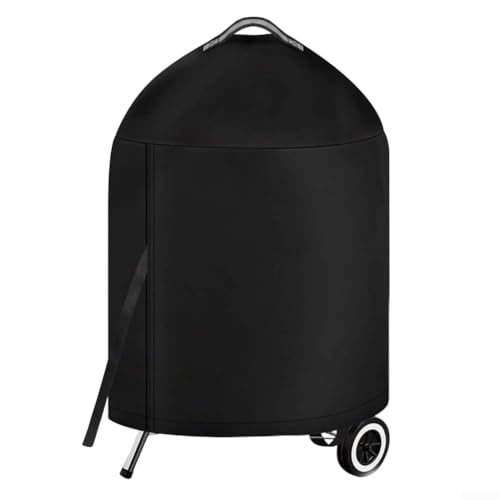 Yuanpgky Cubierta para parrilla de gas, 26 pulgadas, impermeable, resistente, Oxford 210D para barbacoa al aire libre, redonda, a prueba de polvo, resistente al viento