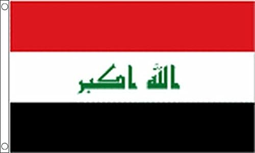 Flagtex Iraq New Flag 3ft x 2ft Iraqi National Flag Red White Black with Green Arabic Script Premium Polyester Brass Grommets Double Stitched 90cm x 60cm Indoor Outdoor Banner Decoration - Image 2