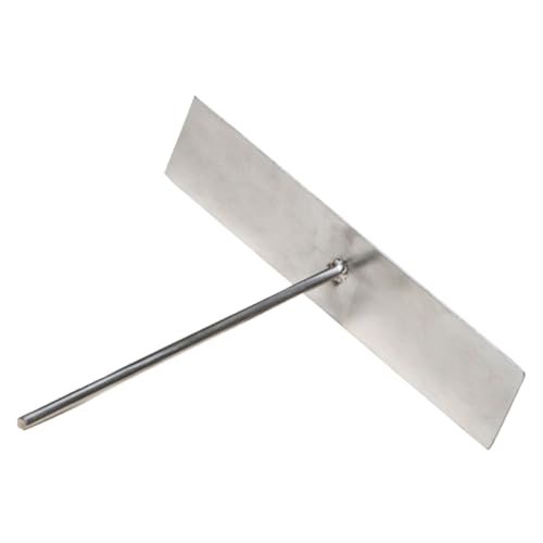 1 Piece Pancake Maker Stick Batter Spreader Crepe Maker Pancake Griddle Stainless Steel Crepe Stick Spreader T Shape Crepe Maker Pancake Batter Spreader for Home and Kitchen(Silver, L)