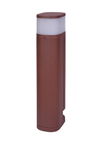 BOLD Volo smarte Garten-Leuchte mit Steckdosen und Blende (Outdoor Steckdosen-Säule) Rostfarben (2X Schuko | Smart-Home (iOS & Android) WLAN | 9,5 x...