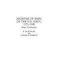  [(Register of Ships of the U.S. Navy, 1775-1990 : Major Combatants)] [By (author) K. Jack Bauer ] published on (November, 1991)