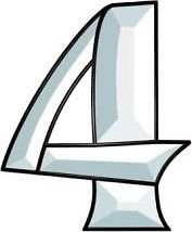 Stained Glass Supplies Beveled Number 4 Cluster