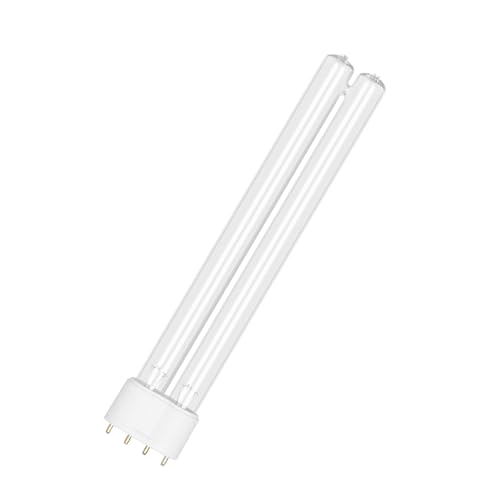 Lámpara de Desinfección UV de 18W, 4 Pines 2G11, Filtro de Desinfección de Bombilla de Desinfección UVC Tubular, Adecuado para Limpiar y Purificar Estanques de Parques, Estanques de Peces, 1 Paquete
