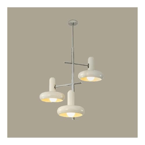 Lustre multi-têtes à angle réglable en métal blanc suspension moderne - 2
