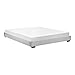 Corium Kunstlederbett Bettgestell mit Lattenrost 180x200 cm Bett inkl. Lattenrahmen Doppelbett Ehebett Weiß