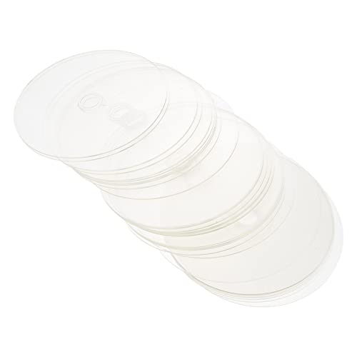 TEHAUX 30pièces CD Transparent DIY pour Peinture Créative Disques Ronds pour Décoration Murale Et Activité Manuelle Garçon Fille