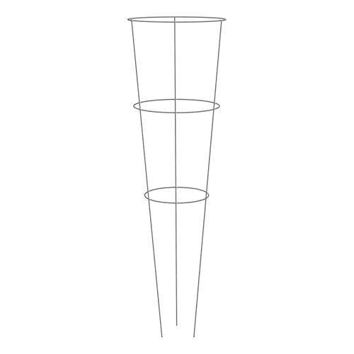 33 Inch Galvanized Steel Tomato Cage Heavy Duty Vegetable Plant Support Frame