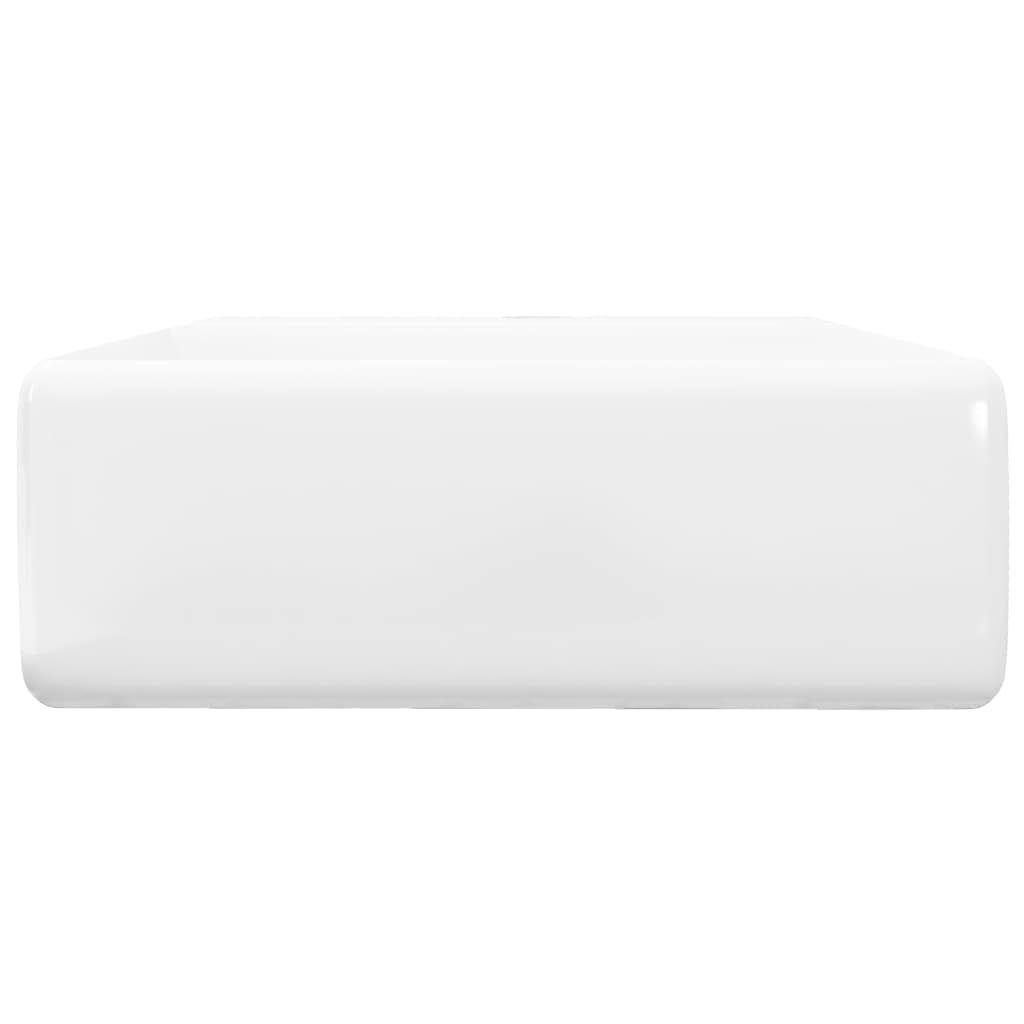 vidaXL Ceramica di lusso bacino con foro di scarico 41 x 41 centimetri