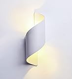 ✔ [Parámetros del producto] Voltaje: AC 85 V-265 V. Potencia: 12 W. Dimensiones: 28 x 10 x 10 cm. Esta lámpara de pared utiliza chips LED de alta calidad, un buen efecto de disipación del calor, un bajo consumo de energía, una vida útil de hasta 50.000 horas, sin necesidad de cambiar la bombilla, larga duración.