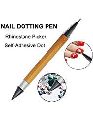 SKYMORE Rhinestone Picker Wax Pencil Pen, Stone pen, Double Head Pick Up Applicator Tool for Nail Studs, Gems, Crystal, Jewel, Diamond, Stones