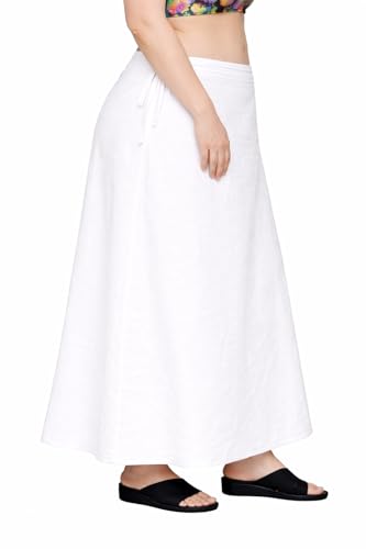 Image of CITIX Pure Cotton Petticoat for Woman Saree | Adujastable Drawstring Waist