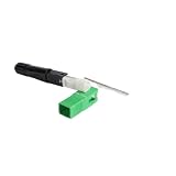 ASDJKL Kommunikationsausrüstung, 100 Stück, SC APC Single-Mode FTTH Faser Hot Melt Schnellanschluss SC APC FTTH Glasfaser-Schnellverbinder SC Stecker Glasfaserverbinder