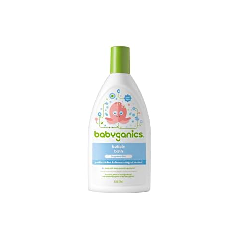 Babyganics Bubble Bath, Non-Allergenic, Fragrance Free, 20 Fl Oz Cover