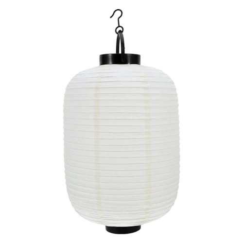 iplusmile Farol Japonés Plegable Estilo Melón de Invierno Lámpara de Papel LED Color Marfil 195X32 CM para Decoración de Restaurantes Sushi Eventos y Festivales