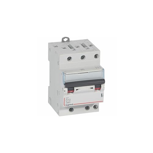 408067 Disjoncteur Tripolaire 10a - 3p Courbe D - 6/10ka - à Vis - Legrand Dx3