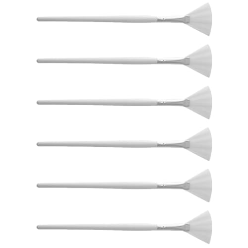 Gogogmee Facial Mask Brush Set 6pcs Fan-shaped Makeup Brush for Facials Applicator Soft Flexible Perfect for Daily Professional Use