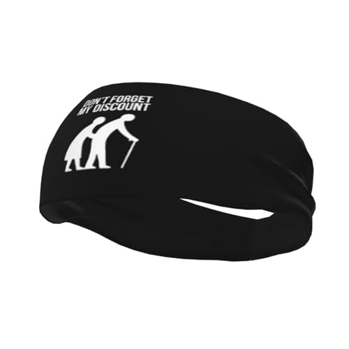 Banda para el Sudor Antideslizante de Secado rápido, Divertida Banda para el Pelo para Yoga para Hombres y Mujeres, con Descuento para Personas Mayores. - imagen 2