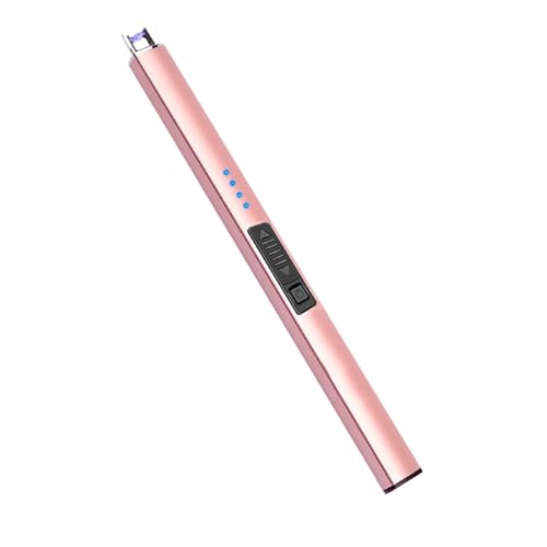 Velnod Electric Lighter Candle Lighters - Christmas Gifts Stocking Fillers for Women Lighters for Candle USB Rechargeable Plasma Arc Lighter (Rose Gold)