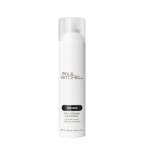 Paul Mitchell Stay Strong Hairspray, Layerable Control + Humidity Resistance, For All Hair Types, 9 oz