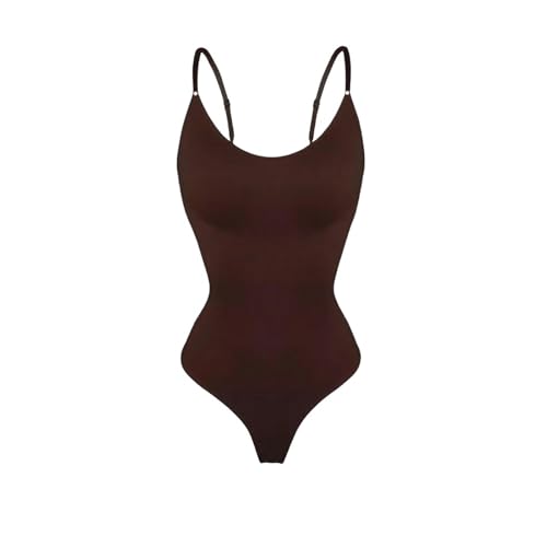 YYDPYZBD Shapewear Shaper Corporal De Una Pieza para Mujeres, Camisola De Fajas, Corsé Elástico, Shaper Corporal-café-Metro