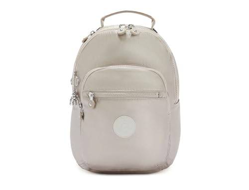 Kipling Seoul Mochila Pequeña  Metallic Glow  Plata