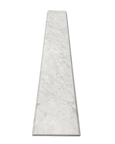 Tenedos Carrara Marble Floor Threshold (Marble Saddle) - Polished -