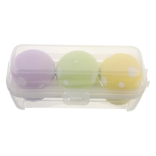 VALICLUD 3 Piezas Polvo De Hongo Almohadillas De Maquillaje Esponja De Base De Maquillaje Aplicador De Polvo De Hojaldre Cojín Coreano Esponjas De Maquillaje Esponja Base El Plastico