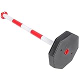 PACKOVE Warnsäule mit Rädern Elastischer Kunststoff Leitpfosten UV Beständiger Verkehrskegel für...