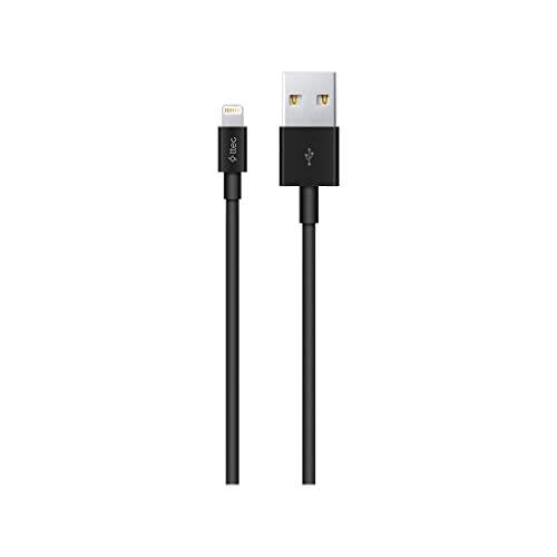 ttec - Cable de carga y datos a USB Mfi compatible con iPhone, iPad, dispositivos, color negro