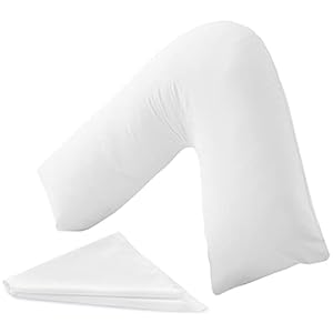MH Traders v pillow with pillowcase. Orthopedic support pillow for neck, back and shoulder. Nursing, maternity and…