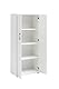 Möbelpartner Milo Aktenschrank, weiß, ca. 65,1 x 34,5 x 146,9