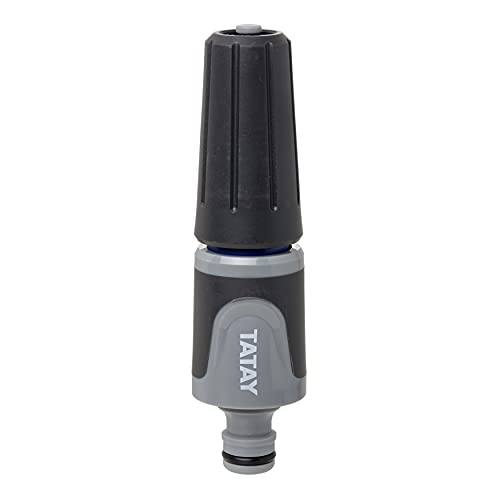 Tatay Boquilla Premium para Manguera, Conector Universal, 2 Posiciones, Protección Solar, Fácil Instalación, Gris, Negro